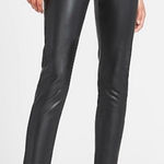 EXPRESS Black Faux Leather Skinny Pants Photo 0