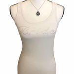 Bride Embellished Silver Rhinestone Tank Top Size M Photo 0
