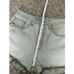 Levi's Levi’s 501 Premium Denim Original Shorts Jean Cut Off Hidden Button Fly Gray 32 Photo 10