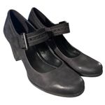 Ecco Shape 55 Plateau Mary Jane Shoes Black Leather Size EU 41 - US SZ 10/10.5 Photo 2