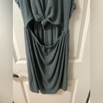 Aerie  Ribbed Soft Cut Out Tie Front Dress Size Small Photo 4