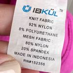 IBKUL Women's Long Sleeve Quarter Zip Mesh Cooling Pullover Top Pink Size Medium Photo 6