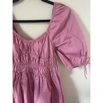 STAUD NEW  Mini Faye Dress in Pink Quartz Photo 4