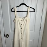 ZARA  white belted jumpsuit size‎ medium minimalist vacation summer Photo 4