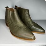 Kaanas Green Juarez Texas Slip On Western Booties Photo 1