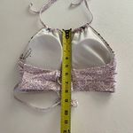 Athleta  Printed Halter Swim Top Small | Adjustable Boho Bikini Top Summer Beachw Photo 5