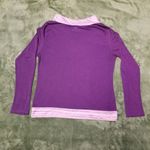 Artisans Purple Layered Look Top Sparkly L Size L Photo 3