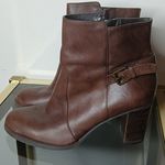 Ralph Lauren brown leather heeled boots size 7.5 Photo 0
