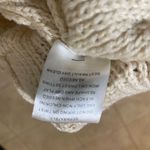 Pink republic  Ivory Cable Knit Faux Fur Collar Toggle Sweater Vest Size Medium Photo 6