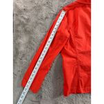 Talbots Women's Orange Utility Jacket Size L Button Front Long Sleeve Pockets Photo 6