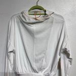 Free People Movement White Ribbed Hooded Pullover Sz S NWT Photo 1