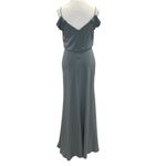 Jenny Yoo  Sabine Blue Gray Slate‎ Formal Bridesmaid Gown Dress Anthropologie 4 Photo 3