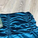 Wild Fable Women's Dark Teal Blue Ruched Tiered Mini Skirt - Size Small - NWT Photo 3