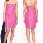 J.Crew  Ella Silk Strapless Medallion Paisley Print Dress Photo 6