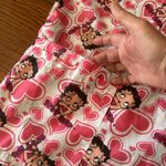 Betty Boop  Valentine's Heart Print Scrub Top Size 3XL XXXL Medical Dental Vet Photo 6