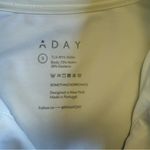 ADAY Something Borrowed Shirt in Breton Stripes Size Small White Photo 7