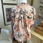 AMO Pima Cotton Floral Top Size Small Pink Photo 3