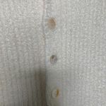 Chenille Romper Short Sleeve Button Front Boutique Cream Sz Small Photo 4