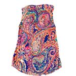 Lilly Pulitzer Womens XS Top Bright Drop Me a Lime Snaps Paisley Summer Beachy Photo 2