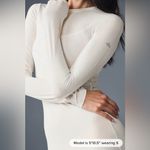 Alo Yoga NWT Ribbed Sea Coast Long Sleeve Dress Ivory Size M Photo 3