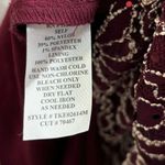 Connected Apparel Y2K Connected cowl neck burgundy formal dress Gown embroidered lace size 10 90s Photo 7