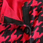 Liz Claiborne  Houndstooth Cardigan Red/Black Size XL Photo 10