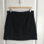 Banana Republic  Denim Mini Skirt Women Size 12 Black Pockets Casual Cargo NWT Photo 2