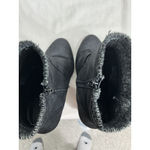 JustFab Womans Just Fab Carolina Black Fabric Platform Block Heel Ankle Boots Size 10 Photo 5