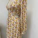 Forever 21 Cut-Out Floral Dress Long Sleeve Photo 2