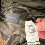 Hudson Gray Surplice Romper – Satin-Look Long Sleeve Taupe Gray Large Photo 6