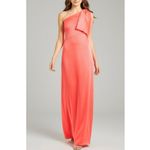 Sachin + Babi Chelsea One Shoulder Bow Gown, Coral, 0 (US) Photo 2