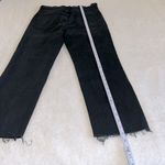 Frank & Eileen Monaghan High Waist Raw Hem Crop Jeans Black Size 27 NWOT Photo 5