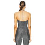 Alexandre Vauthier Halter Top in Silver 34 New Womens Metallic Jersey Size undefined Photo 1