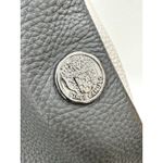 Vince Camuto  Nylan Bag Pebbled Leather Tassel Tote Purse Handbag White Blue Gray Photo 7