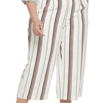 Apt. 9  White Navy Striped Super Sift Pull On Crops Size XL Photo 0