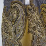 Ashley Stewart  16 Black Gold Fringe Skirt Plus Photo 6