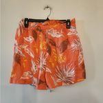 Gap  orange floral pattern beach shorts size womens small Photo 3