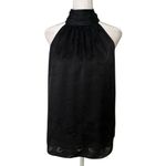 Joie  Erola D black paisley sleeveless halter top size S Photo 1