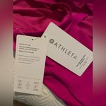 Athleta NWT  Malibu One Piece Swimsuit Size L Hot Pink magenta Color Photo 5