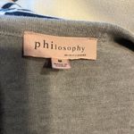 Philosophy  long gray sleeveless sweater. Size M Photo 1