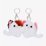 Cute Cat Keychain Set White Photo 1