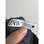 ZARA  Black Faux Leather Drawstring Jogger Pants Size XS Photo 6