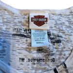 Harley Davidson Size S Studded Burnout Tank Top Red White Blue Americana Biker Photo 2