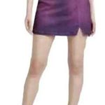 Wild Fable Mini Skirt Size 8 Violet Purple Coated Denim Mid Rise Juniors New Photo 0
