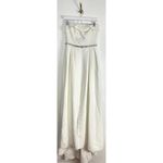 Sachin + Babi  Brielle Belted Silk Faille Gown in Ivory Size US 6 Photo 4