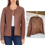 Badgley Mischka
Peplum Leather Jacket in cognac size medium Photo 0