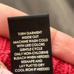 Torrid  Sweater Size 1X Red Lace-Up Cold Shoulder Ribbed V-Neck Pullover Photo 6