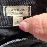 Madewell NWOT Women's Low-Slung Straight Jeans Black Size 23 Airy Denim Photo 7