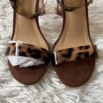 JustFab  Hanna Transparent Heeled Leopard Sandals size 8 Photo 5