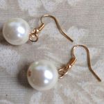 Pearl and Glass Bead Crochet Collar Necklace Gold Photo 4